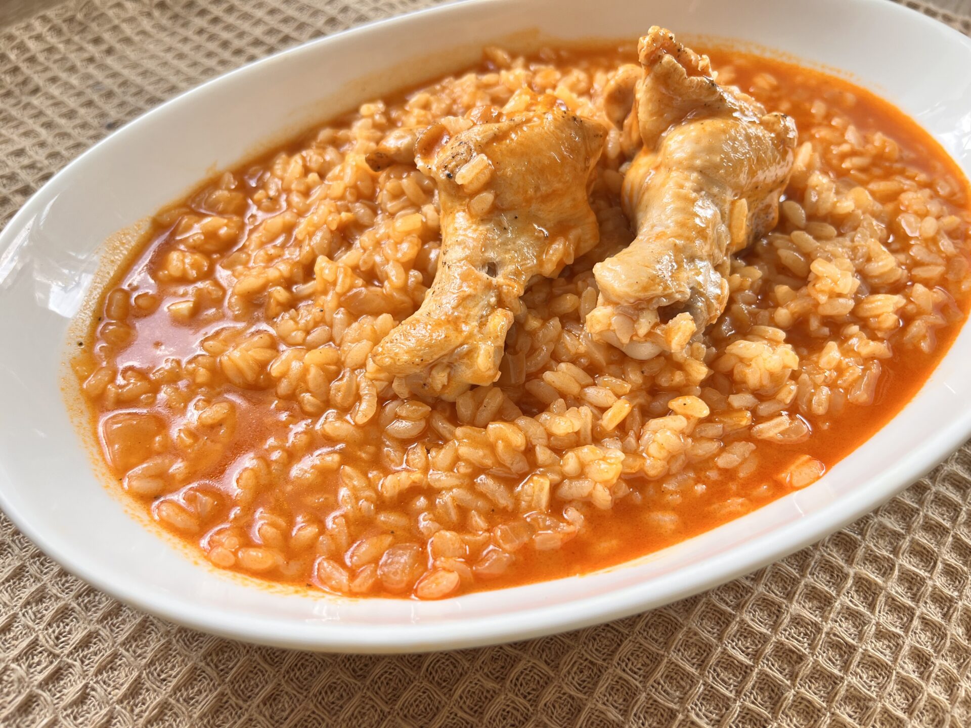 アロス カルドソ コン ポリョ(チキンのスペイン風雑炊) のぶLIFE